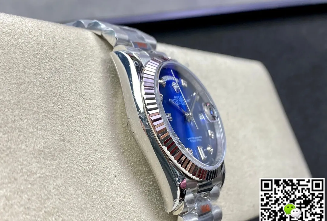 Rolex Day Date M128239-0023 36MM GM Factory 1:1 Best Edition Replica Watch Blue Diamond Dial