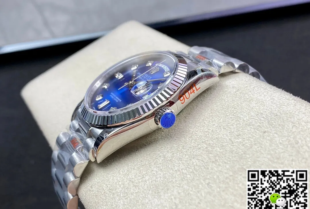 Rolex Day Date M128239-0023 36MM GM Factory 1:1 Best Edition Replica Watch Blue Diamond Dial