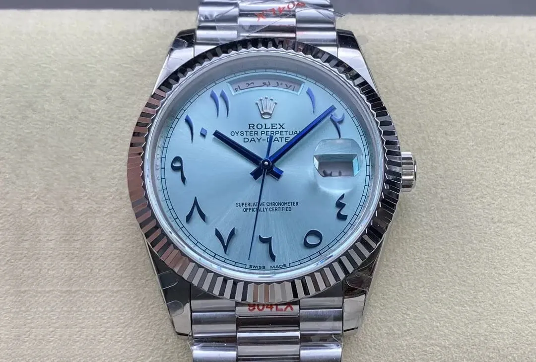 Rolex Day Date M228236 GM Factory 1:1 Best Edition Replica Watch V2 Middle Eastern Blue Dial