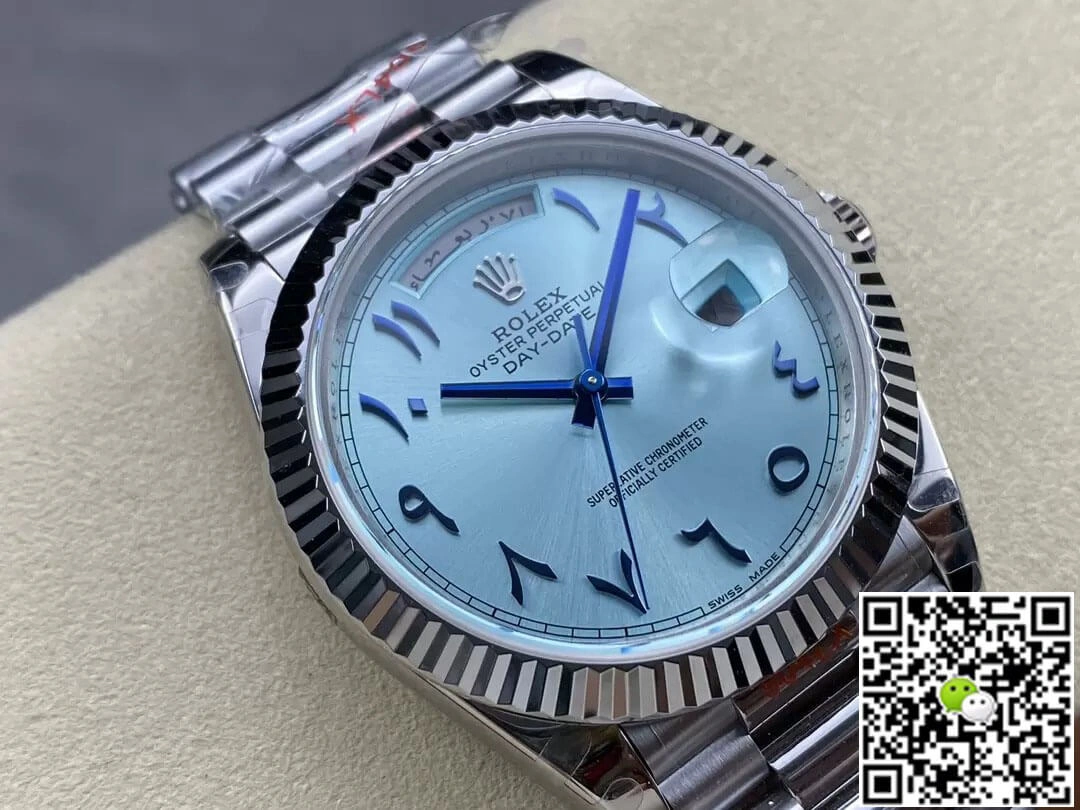 Rolex Day Date M228236 GM Factory 1:1 Best Edition Replica Watch V2 Middle Eastern Blue Dial