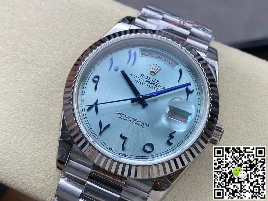 Rolex Day Date M228236 GM Factory 1:1 Best Edition Replica Watch V2 Middle Eastern Blue Dial