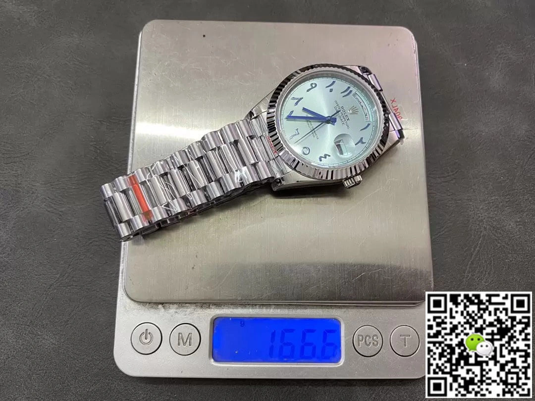 Rolex Day Date M228236 GM Factory 1:1 Best Edition Replica Watch V2 Middle Eastern Blue Dial