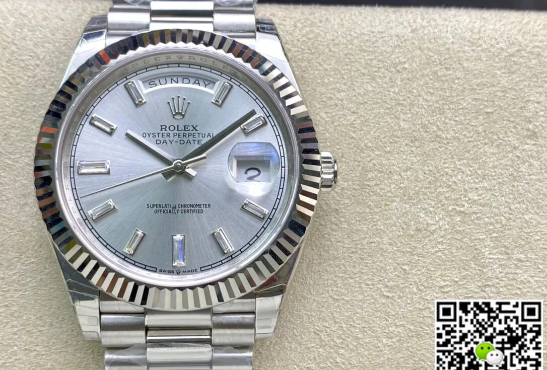 Rolex Day Date M228239-0003 EW Factory 1:1 Best Edition Replica Watch Silver Stainless Steel