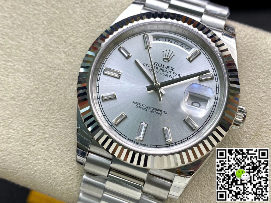 Rolex Day Date M228239-0003 EW Factory 1:1 Best Edition Replica Watch Silver Stainless Steel