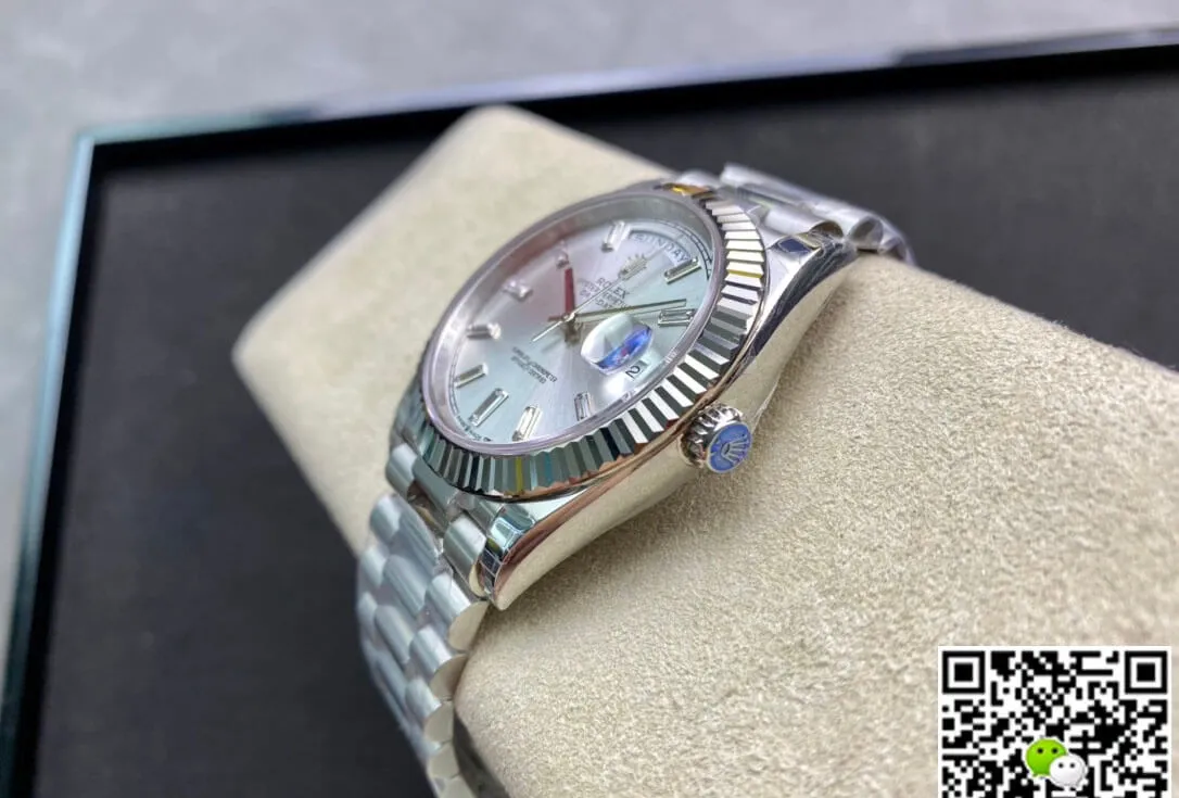 Rolex Day Date M228239-0003 EW Factory 1:1 Best Edition Replica Watch Silver Stainless Steel