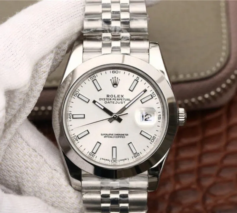 Rolex Datejust 116200 EW Factory 1:1 Best Edition Replica Watch Swiss ETA2836 White Dial