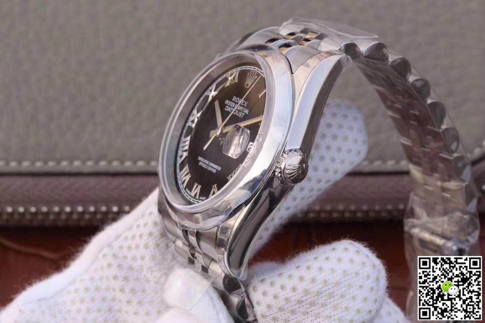 Rolex Datejust 116234 AR Factory 1:1 Best Edition Replica Watch Swiss ETA3135 Black Dial