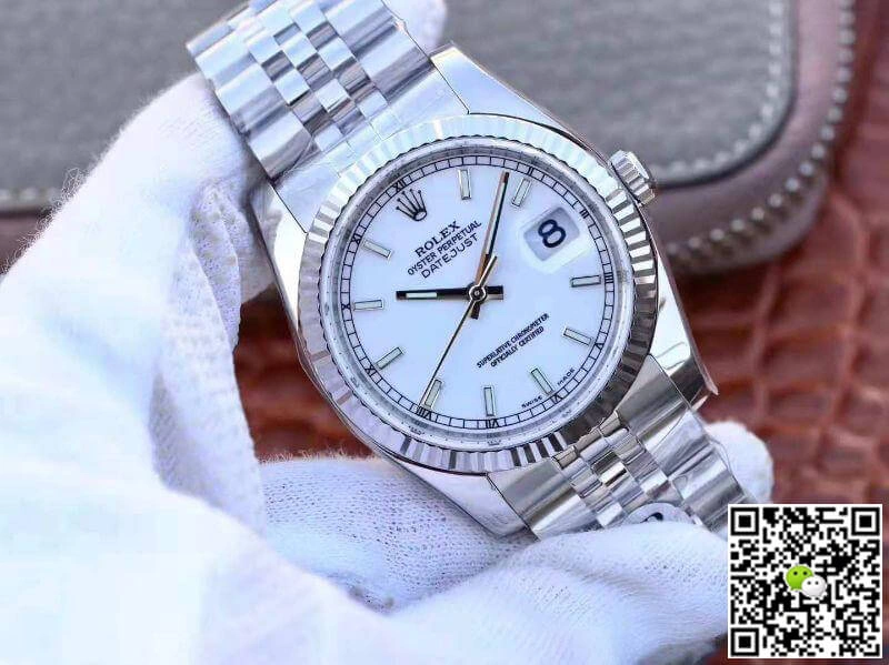 Rolex Datejust 116234 AR Factory 1:1 Best Edition Replica Watch Swiss ETA3135 White Dial