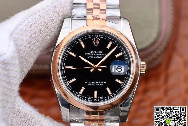 Rolex Datejust 126201 AR Factory 1:1 Best Edition Replica Watch Swiss ETA3135 Black Dial
