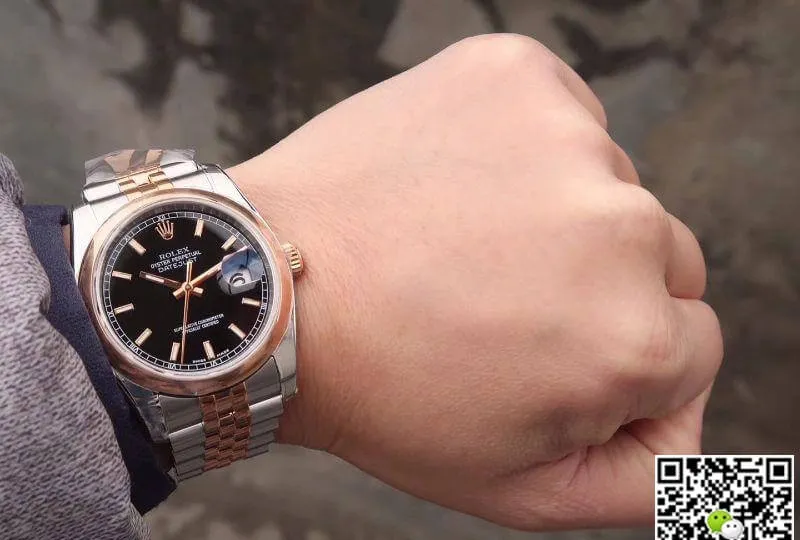 Rolex Datejust 126201 AR Factory 1:1 Best Edition Replica Watch Swiss ETA3135 Black Dial