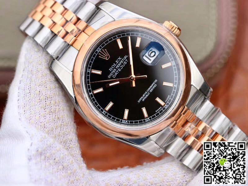 Rolex Datejust 126201 AR Factory 1:1 Best Edition Replica Watch Swiss ETA3135 Black Dial
