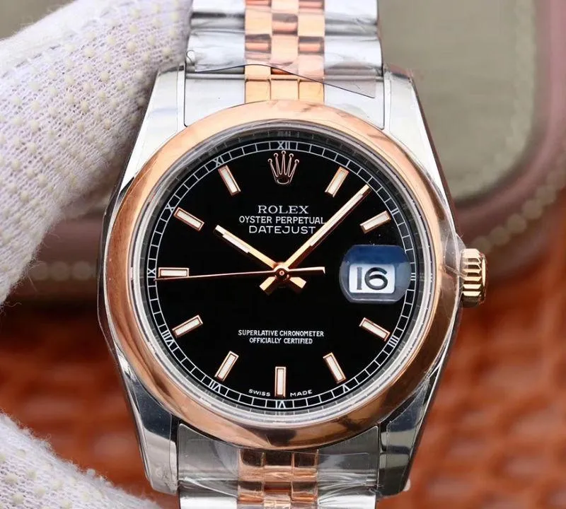 Rolex Datejust 126201 AR Factory 1:1 Best Edition Replica Watch Swiss ETA3135 Black Dial