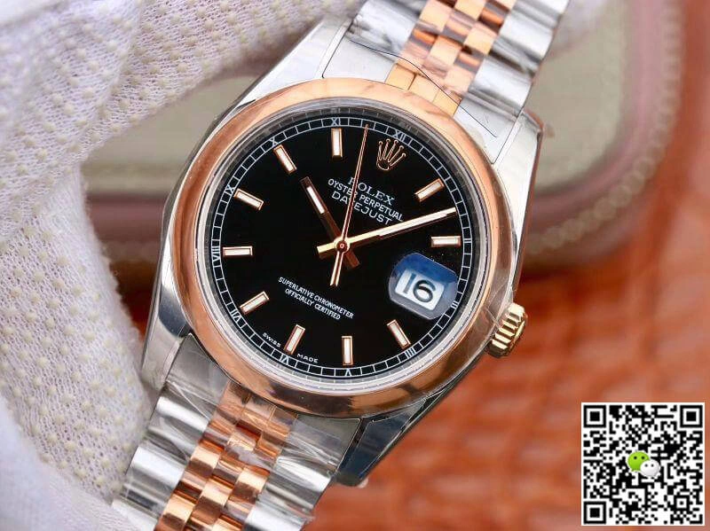 Rolex Datejust 126201 AR Factory 1:1 Best Edition Replica Watch Swiss ETA3135 Black Dial
