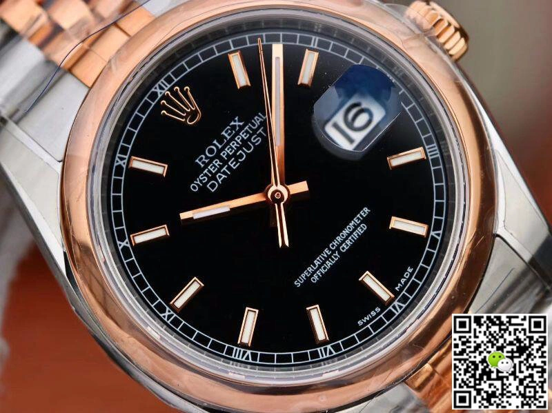 Rolex Datejust 126201 AR Factory 1:1 Best Edition Replica Watch Swiss ETA3135 Black Dial