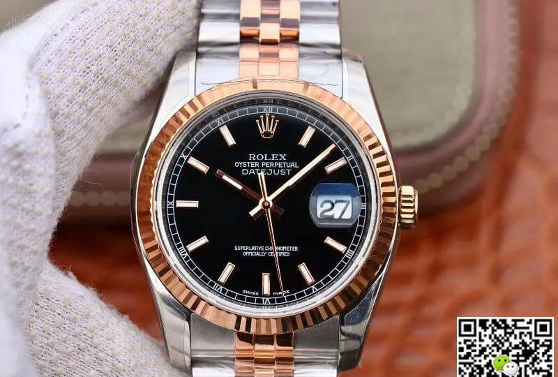 Rolex Datejust 126231 AR Factory 1:1 Best Edition Replica Watch Swiss ETA3135 Black Dial