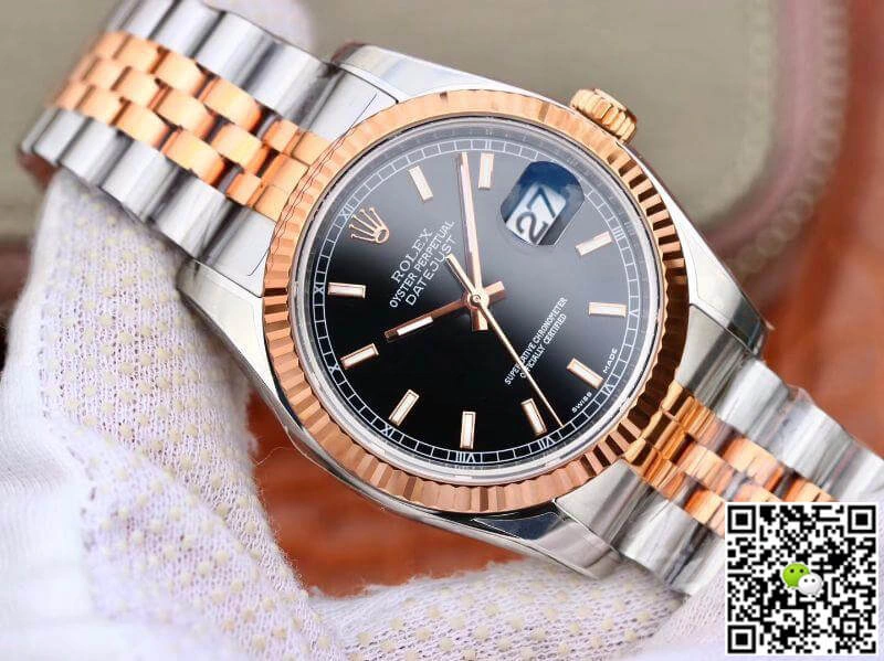 Rolex Datejust 126231 AR Factory 1:1 Best Edition Replica Watch Swiss ETA3135 Black Dial