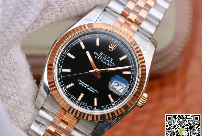 Rolex Datejust 126231 AR Factory 1:1 Best Edition Replica Watch Swiss ETA3135 Black Dial