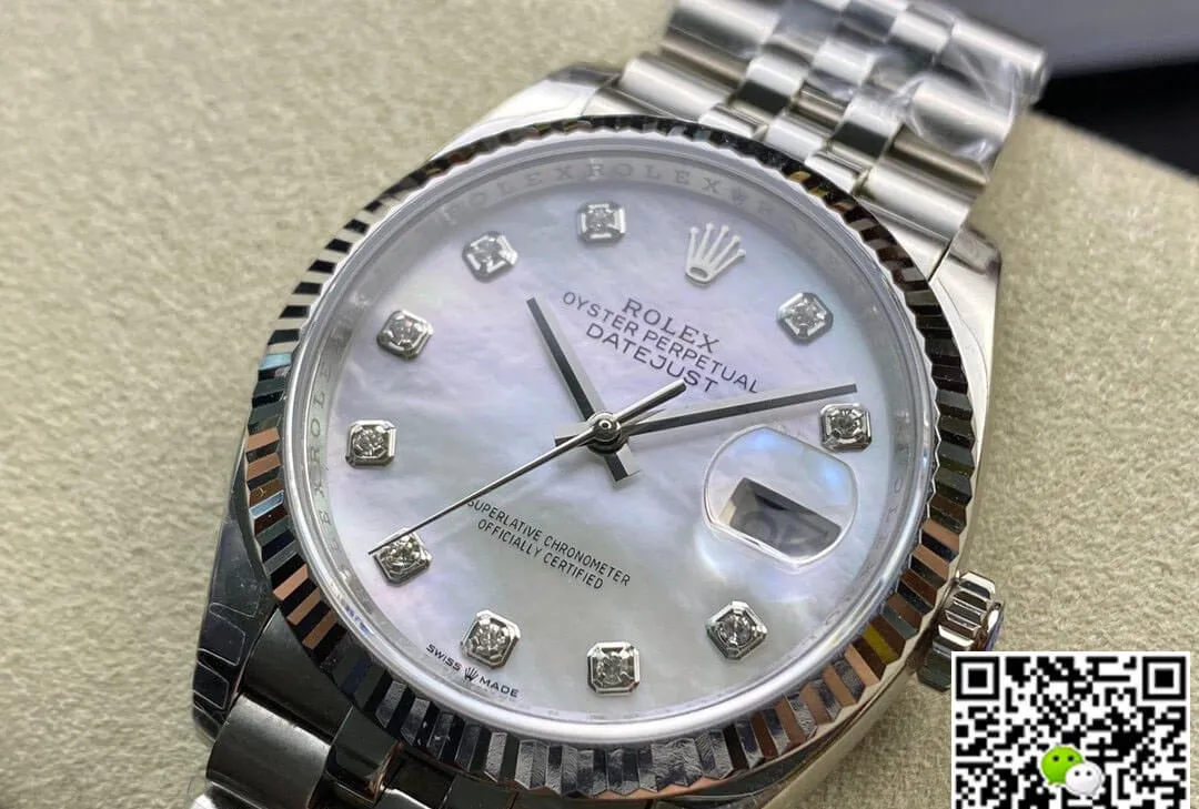 Rolex Datejust 178384-NG-63160 31MM EW Factory 1:1 Best Edition Replica Watch White Dial