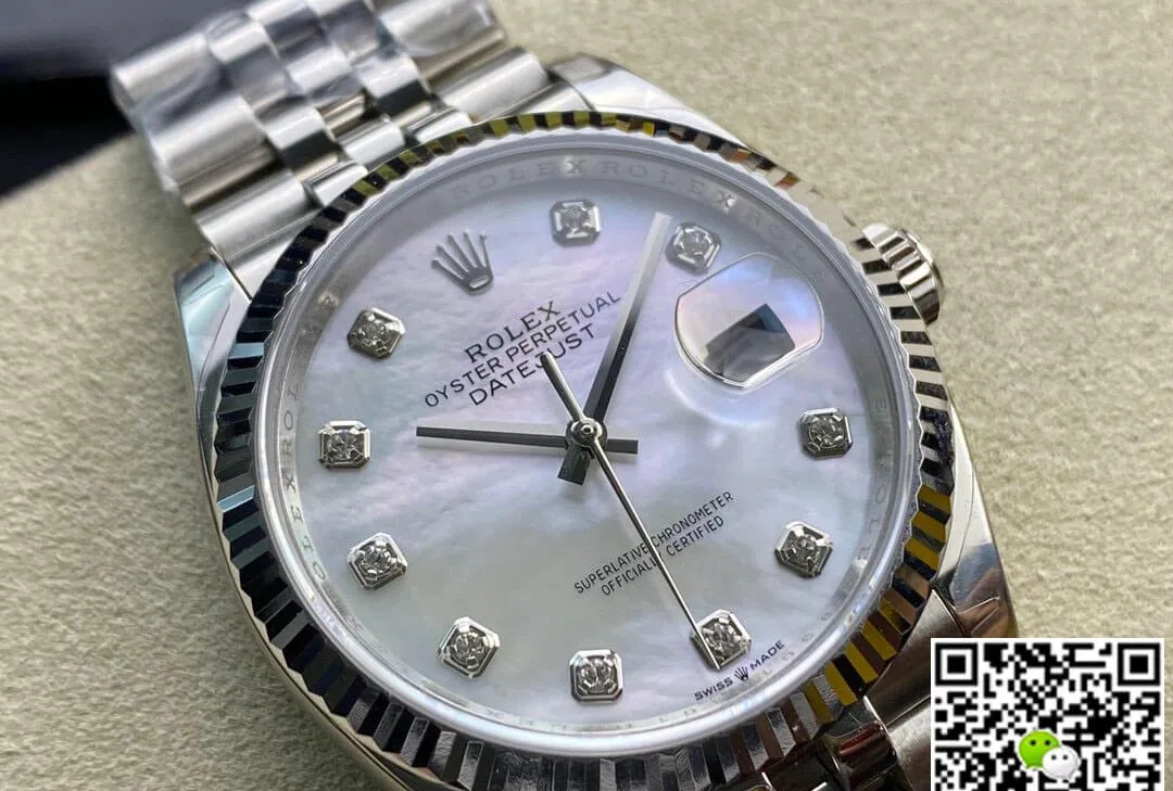 Rolex Datejust 178384-NG-63160 31MM EW Factory 1:1 Best Edition Replica Watch White Dial