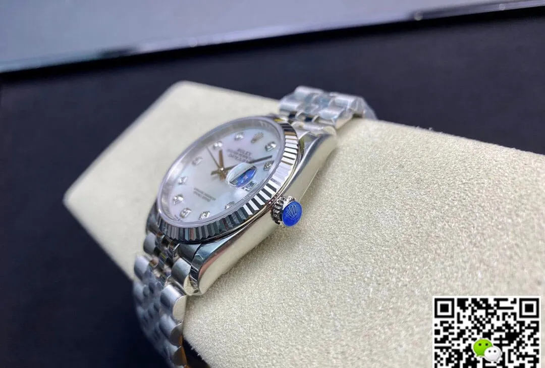 Rolex Datejust 178384-NG-63160 31MM EW Factory 1:1 Best Edition Replica Watch White Dial