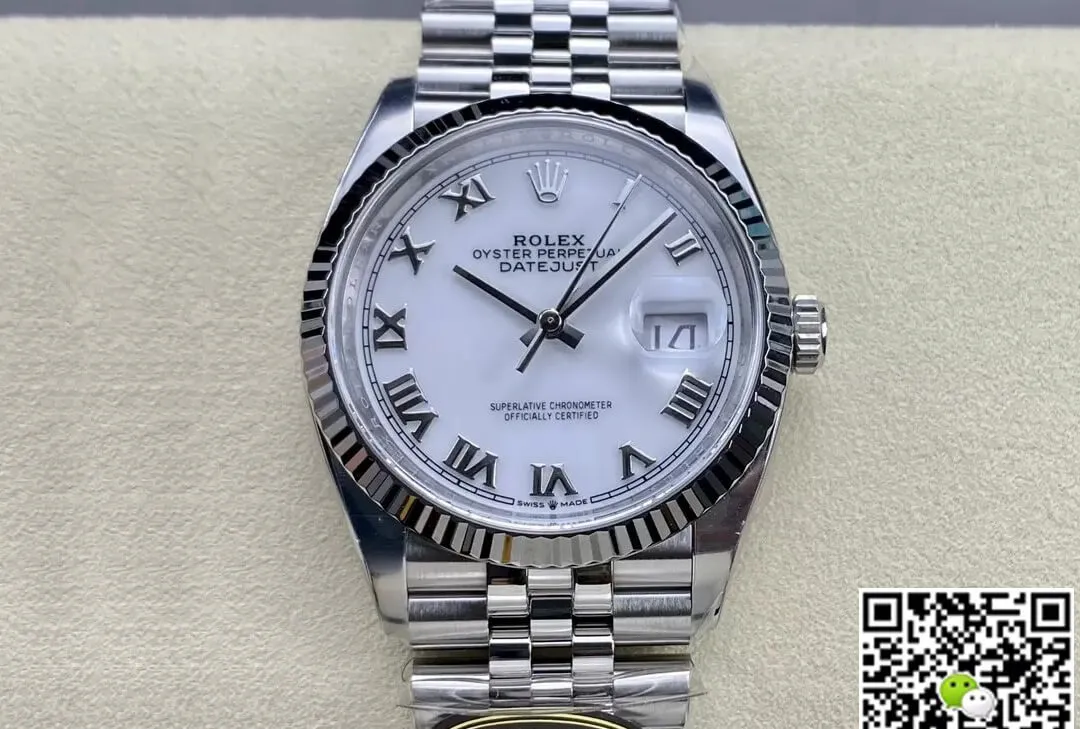 Rolex Datejust M126234-0025 36MM Clean Factory 1:1 Best Edition Replica Watch White Dial