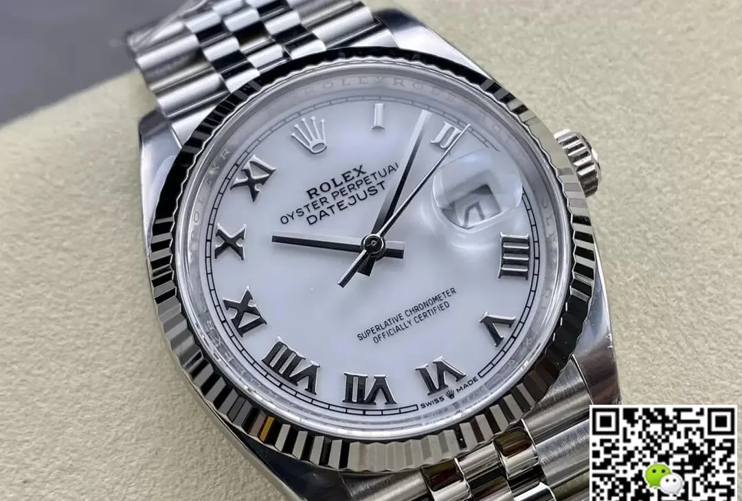 Rolex Datejust M126234-0025 36MM Clean Factory 1:1 Best Edition Replica Watch White Dial