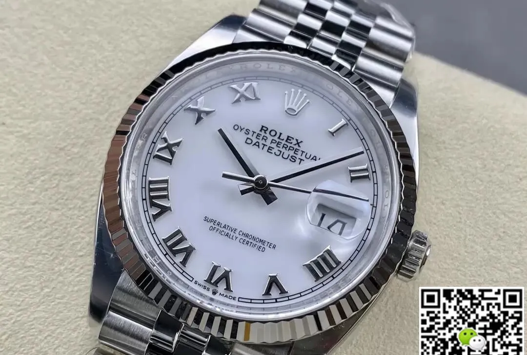Rolex Datejust M126234-0025 36MM Clean Factory 1:1 Best Edition Replica Watch White Dial