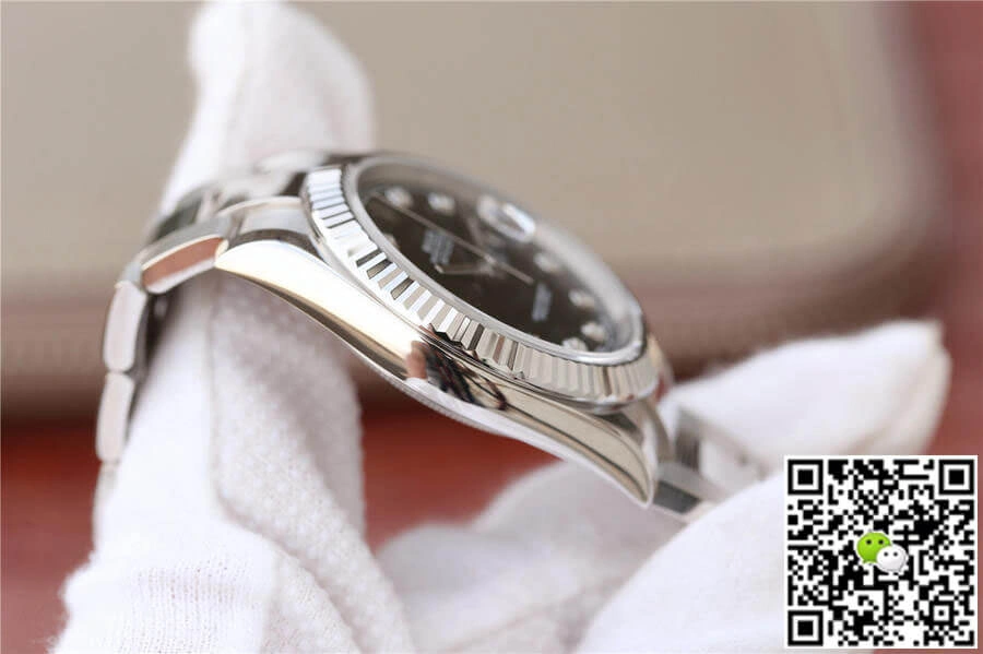 Rolex Datejust M126334-0011 EW Factory 1:1 Best Edition Replica Watch Black Diamond Dial