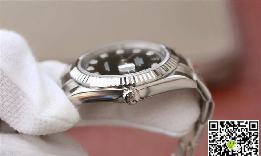 Rolex Datejust M126334-0011 EW Factory 1:1 Best Edition Replica Watch Black Diamond Dial