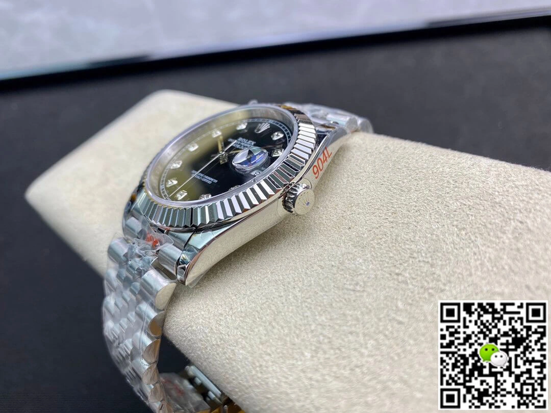 Rolex Datejust M126334-0012 GM Factory 1:1 Best Edition Replica Watch Black Diamond Dial