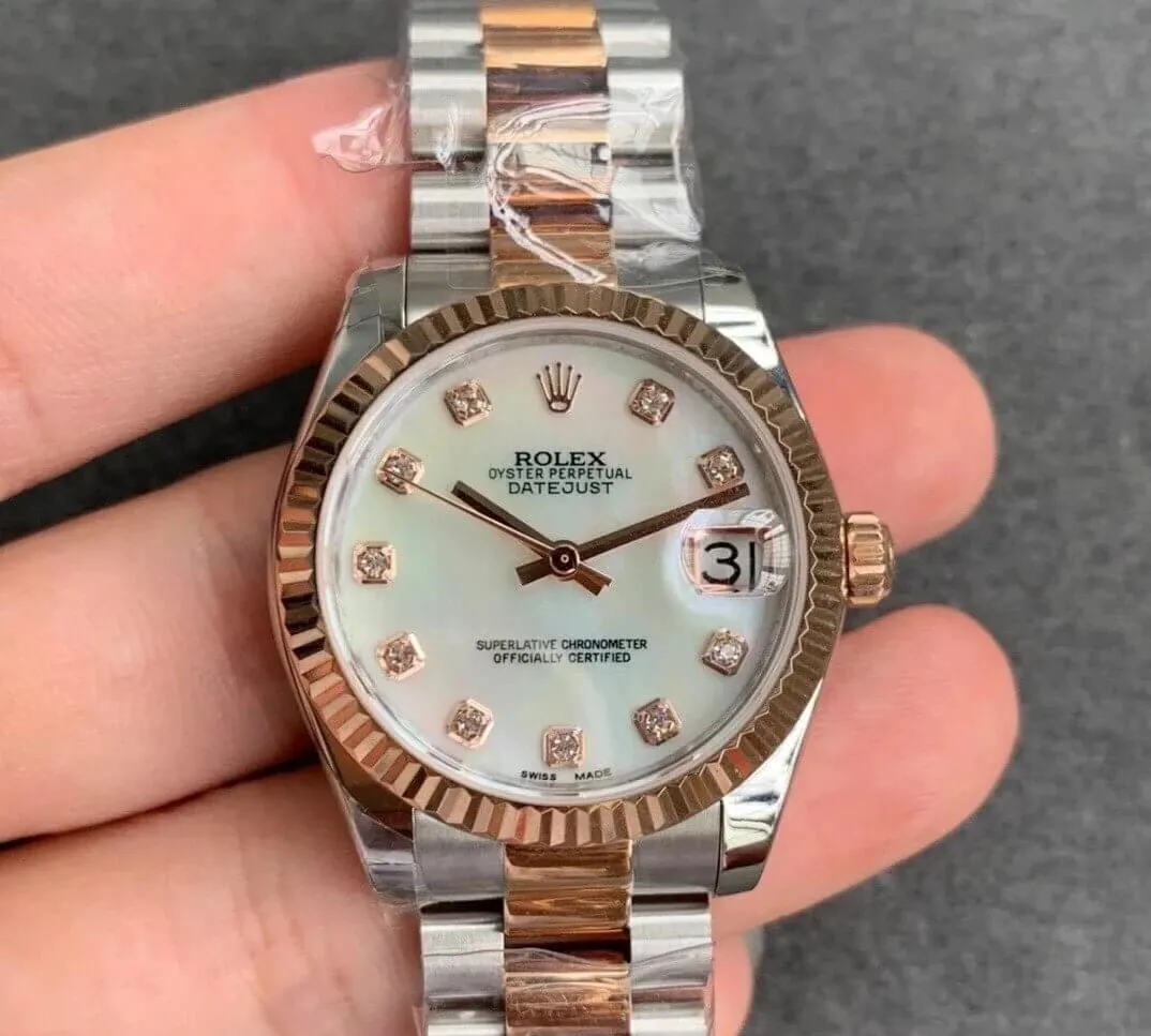 Rolex Datejust M278271-0025 GS Factory 1:1 Best Edition Replica Watch White Diamond Dial