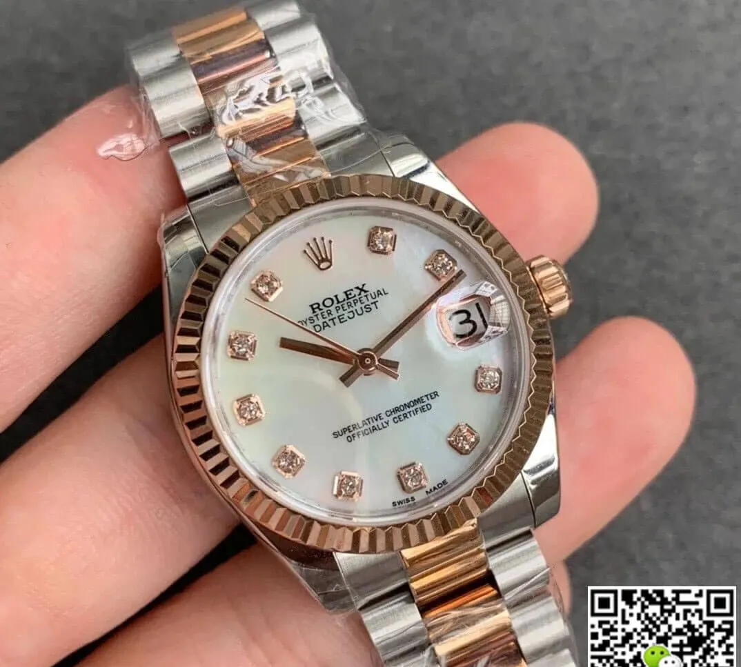 Rolex Datejust M278271-0025 GS Factory 1:1 Best Edition Replica Watch White Diamond Dial