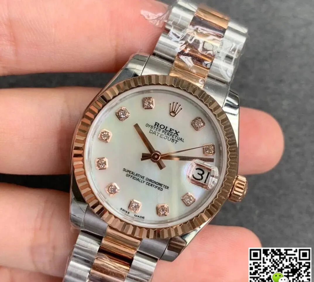 Rolex Datejust M278271-0025 GS Factory 1:1 Best Edition Replica Watch White Diamond Dial