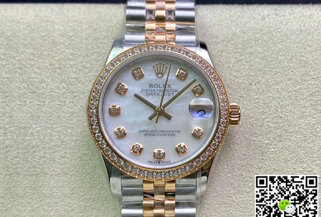 Rolex Datejust M278381RBR-0026 31MM EW Factory 1:1 Best Edition Replica Watch White Dial