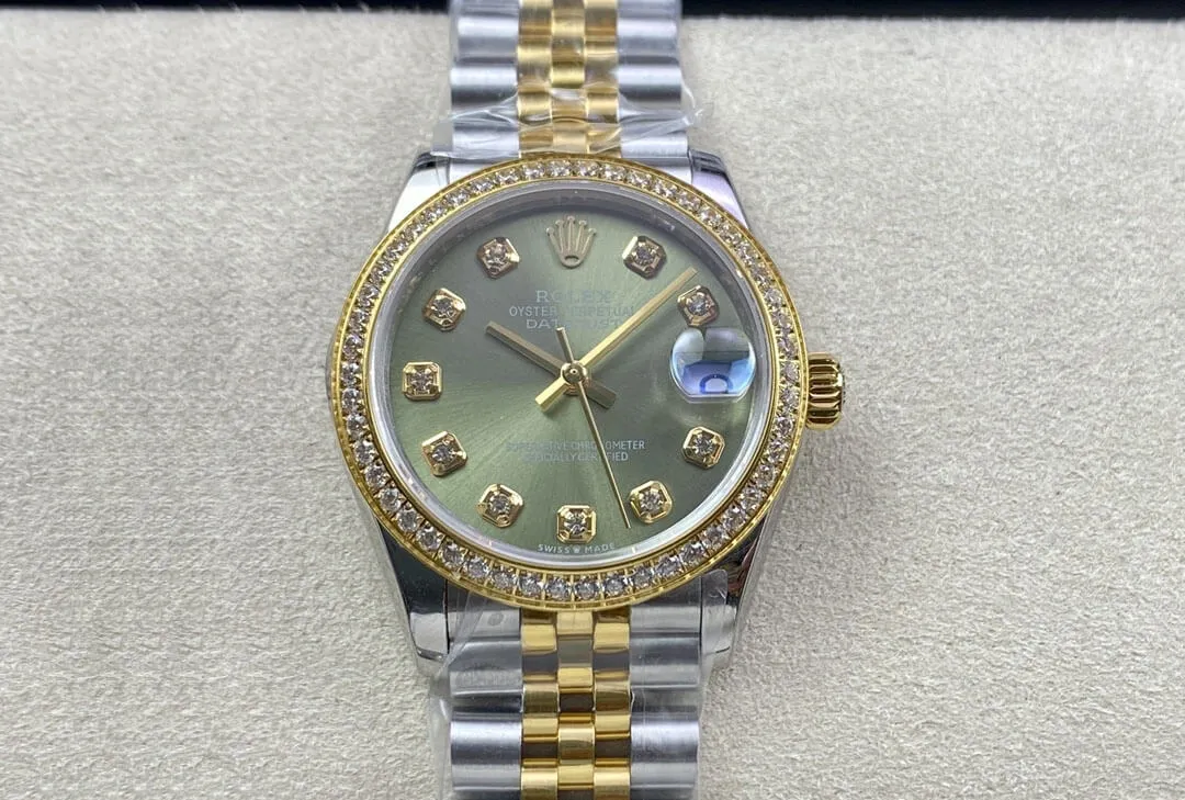 Rolex Datejust M278383RBR-0030 31MM EW Factory 1:1 Best Edition Replica Watch Green Dial