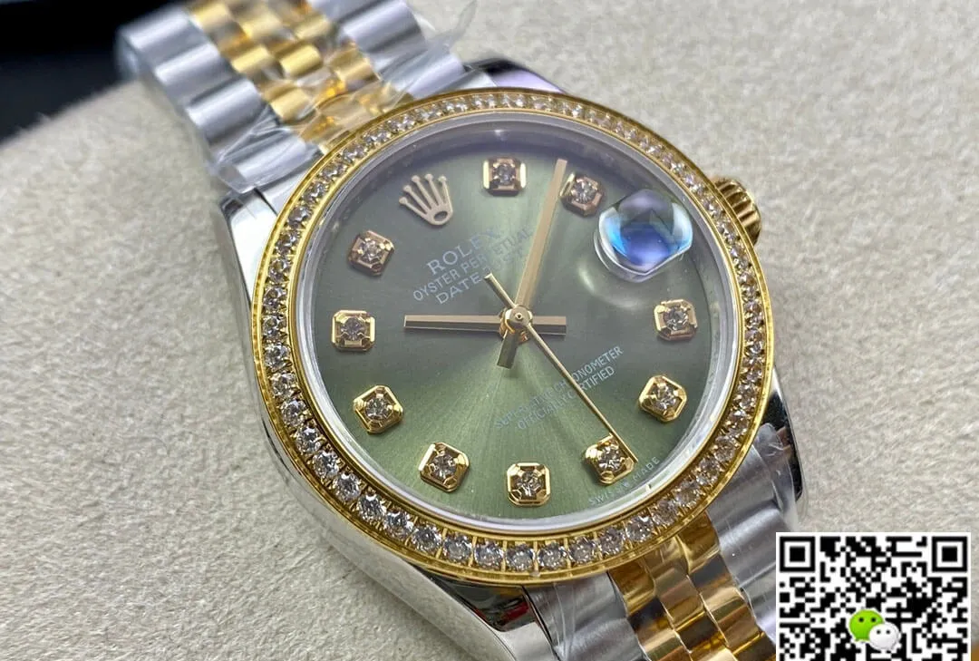Rolex Datejust M278383RBR-0030 31MM EW Factory 1:1 Best Edition Replica Watch Green Dial