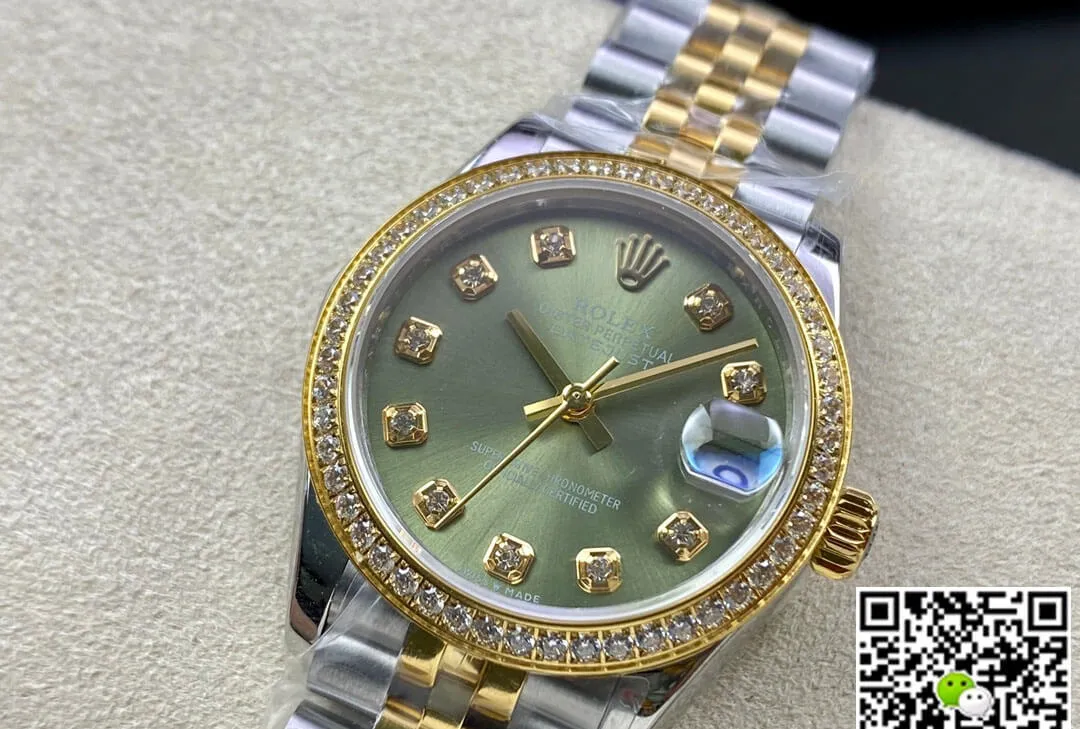 Rolex Datejust M278383RBR-0030 31MM EW Factory 1:1 Best Edition Replica Watch Green Dial