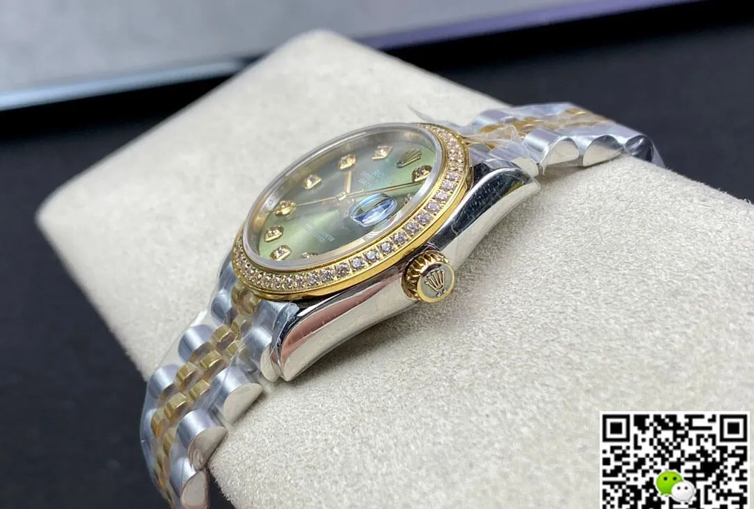 Rolex Datejust M278383RBR-0030 31MM EW Factory 1:1 Best Edition Replica Watch Green Dial