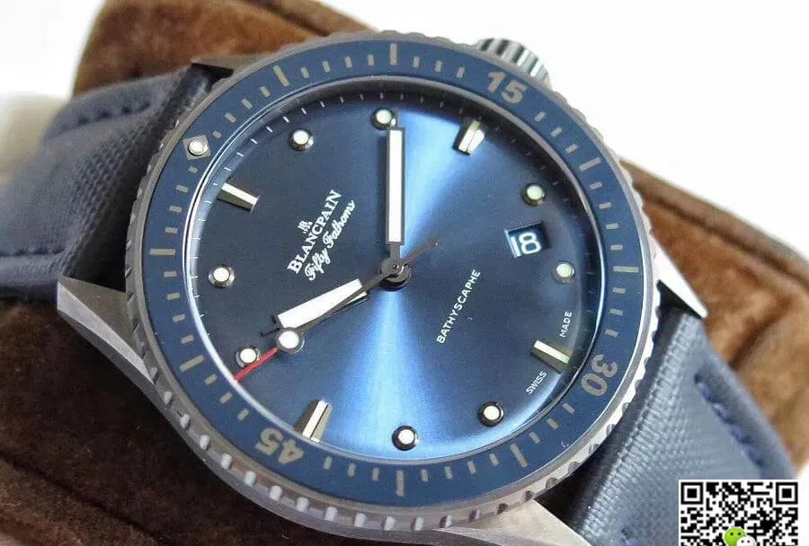 Blancpain Fifty Fathoms Bathyscaphe 5000-0240-O52A ZF Factory 1:1 Best Edition Replica Watch Swiss ETA1315