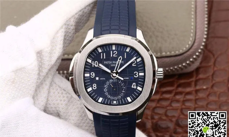 Patek Philippe Aquanaut Dual Time 5164A-001 MP Factory 1:1 Best Edition Replica Watch Swiss ETA324S C