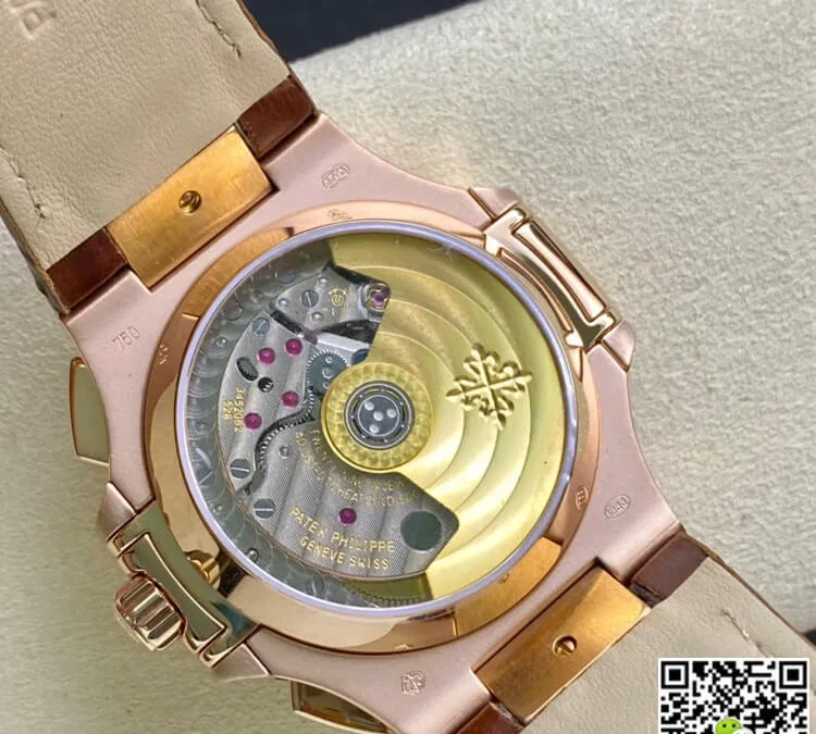 Patek Philippe Nautilus 5980R-001 3K Factory 1:1 Best Edition Replica Watch V2 Brown Leather Dial