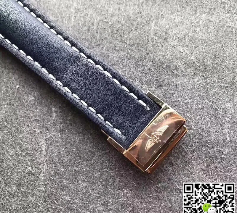 Breitling Navitimer 01 RB012012 JF Factory 1:1 Best Edition Replica Watch Blue Leather Strap