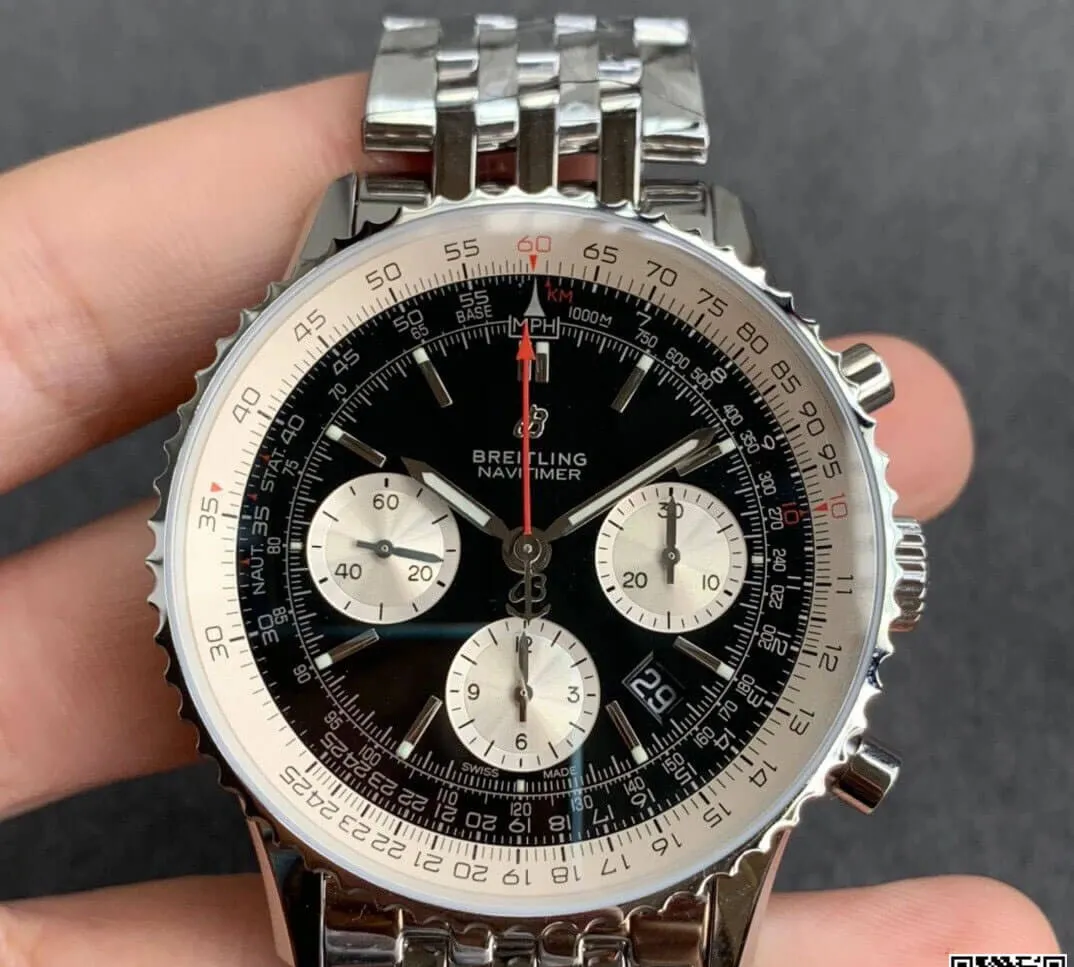Breitling Navitimer 1 B01 AB0121211B1A1 GF Factory 1:1 Best Edition Replica Watch Black Dial