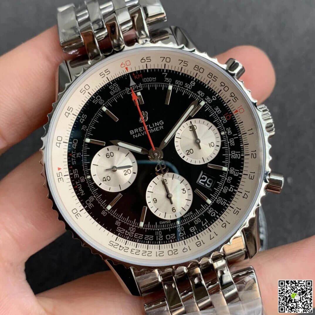 Breitling Navitimer 1 B01 AB0121211B1A1 GF Factory 1:1 Best Edition Replica Watch Black Dial
