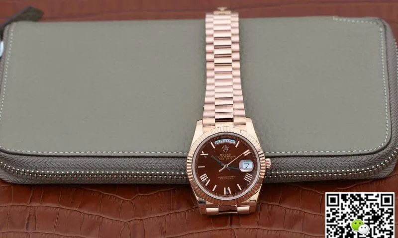 Rolex Day-Date 228235 EW Factory 1:1 Best Edition Replica Watch Swiss ETA3255 Brown Dial