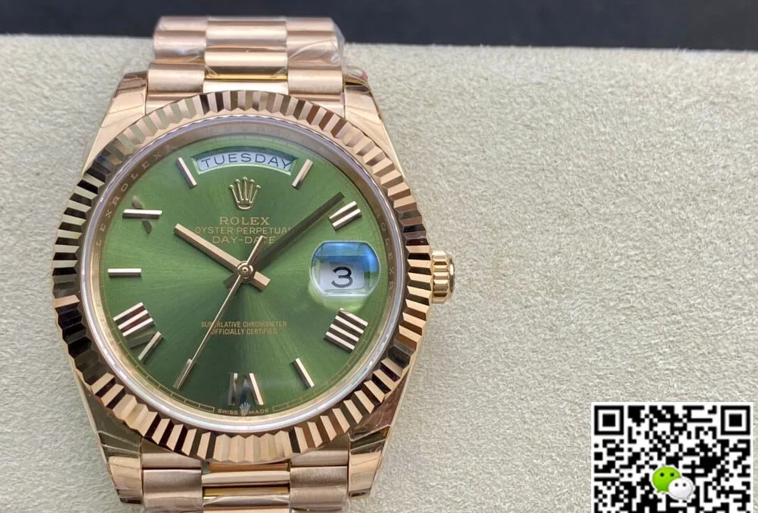 Rolex Day-Date 228235 EW Factory 1:1 Best Edition Replica Watch Swiss ETA3255 Green Dial