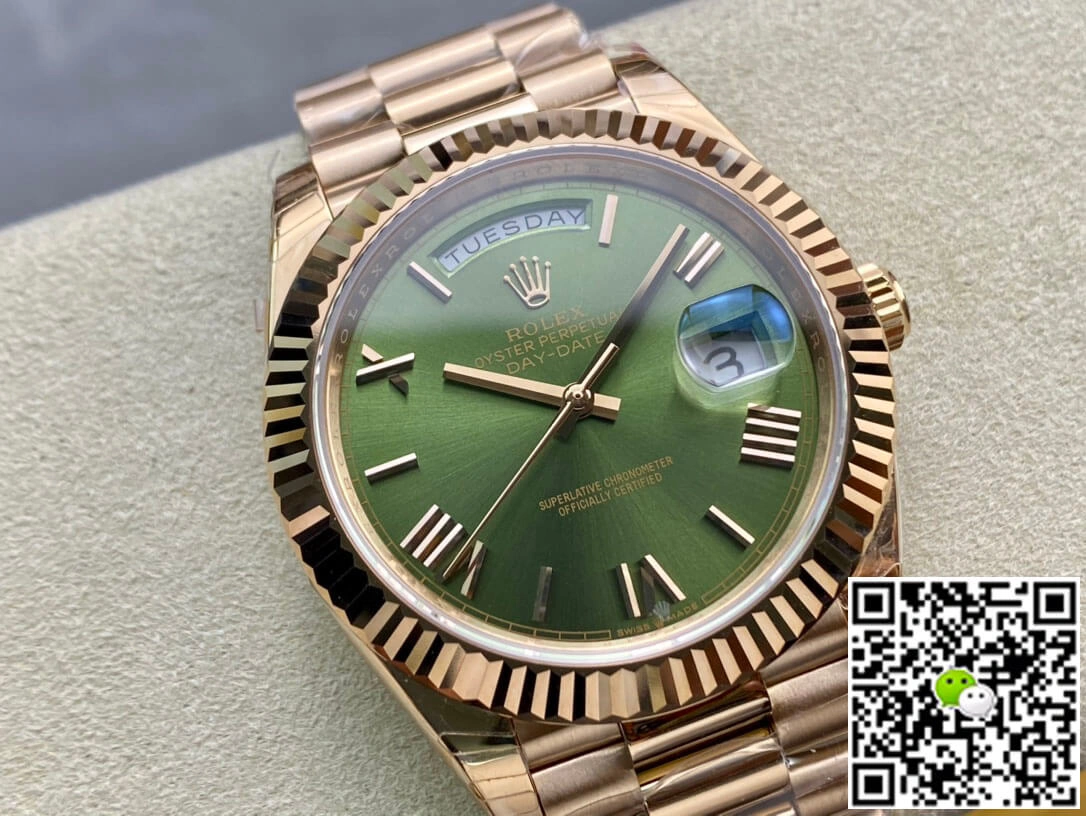 Rolex Day-Date 228235 EW Factory 1:1 Best Edition Replica Watch Swiss ETA3255 Green Dial