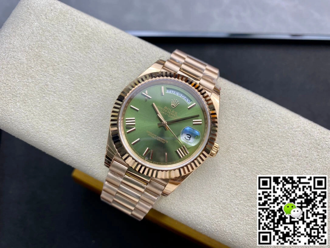 Rolex Day-Date 228235 EW Factory 1:1 Best Edition Replica Watch Swiss ETA3255 Green Dial