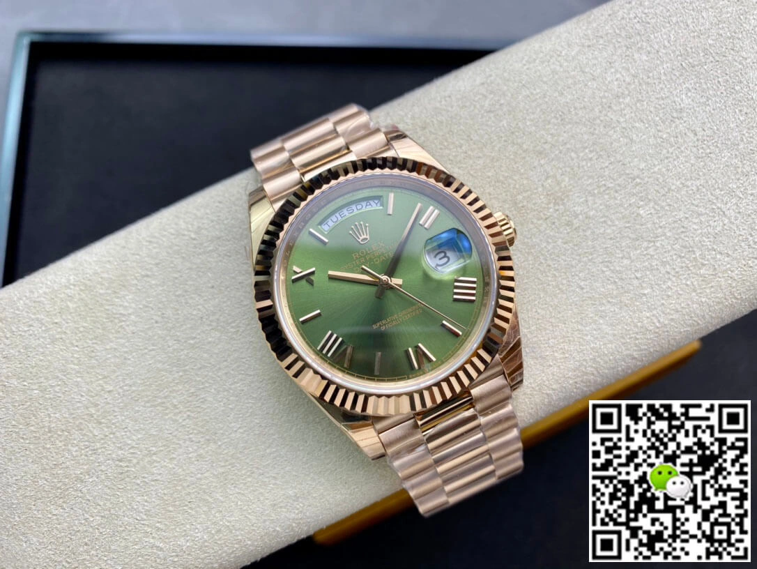 Rolex Day-Date 228235 EW Factory 1:1 Best Edition Replica Watch Swiss ETA3255 Green Dial