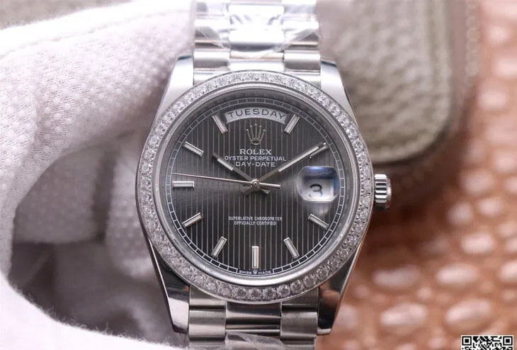 Rolex Day Date M228349RBR-0008 EW Factory 1:1 Best Edition Replica Watch Stainless Steel